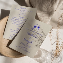 Invitación Escrito A Mano Dibujado Retro Todo En Un Boda