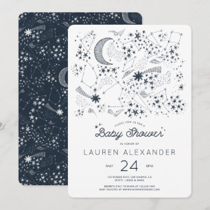Invitación Escrito en el Baby Shower de las estrellas