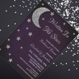Invitación Escrito En La Cena De Ensayos De Las Estrellas