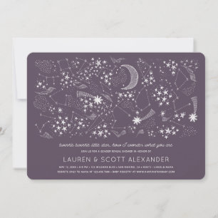 Invitación Escrito en las estrellas de género revela Baby Sho