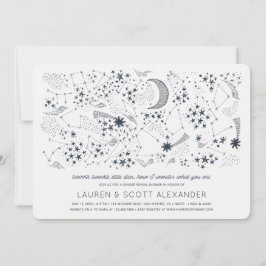 Invitación Escrito en las estrellas de género revela Baby Sho