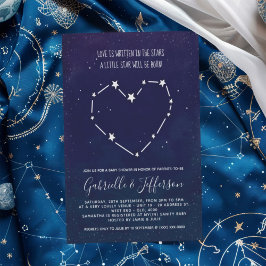 Invitación Escrito En Las Estrellas Tema De Baby Shower