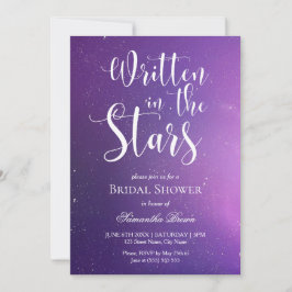 Invitación Escrito en Stars Bridal Shower