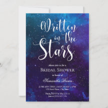 Escrito en Stars Bridal Shower