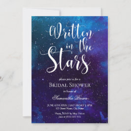 Invitación Escrito en Stars Bridal Shower