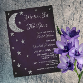 Invitación Escrito En Stars Bridal Shower