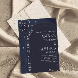 Invitación Escrito en Stars Celestial Moody Boda