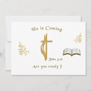 Invitación Escritura cristiana Juan 3:16
