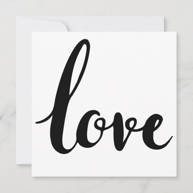 Invitación escritura cursiva amorosa (Anverso)