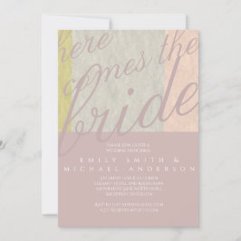 Invitación Escritura de tipografía picante guión Boda Minimal