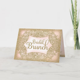 Invitación Escritura nupcial del brunch del falso purpurina