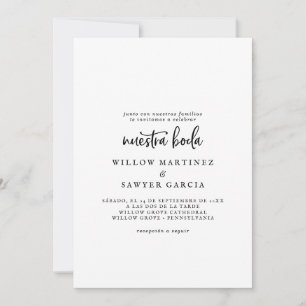 Invitación Escritura Rusa Nuestra Boda Española