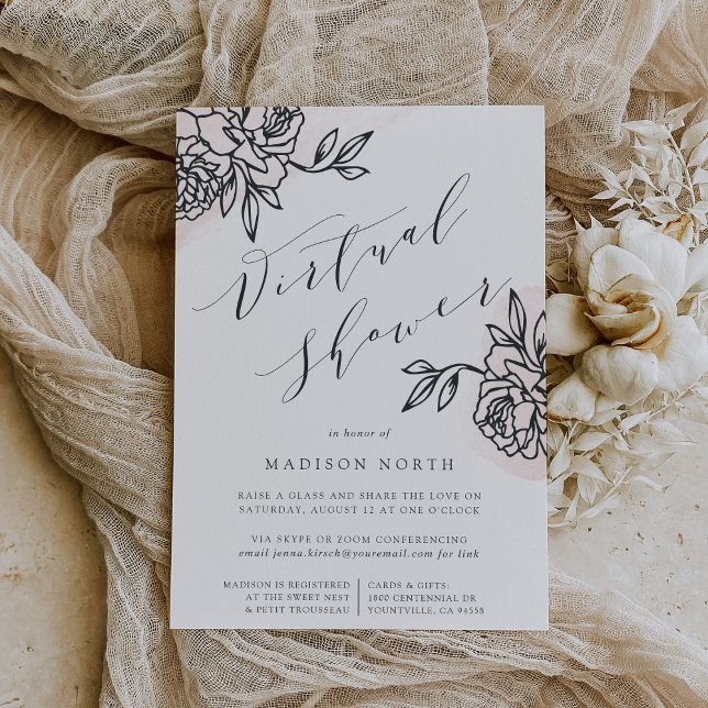 Invitación Escrutinio virtual de jardín secreto o Baby Shower (Subido por el creador)