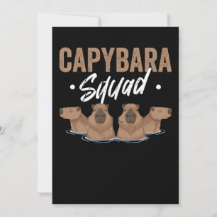 Invitación Escuadrón de animales Rodent Capybara