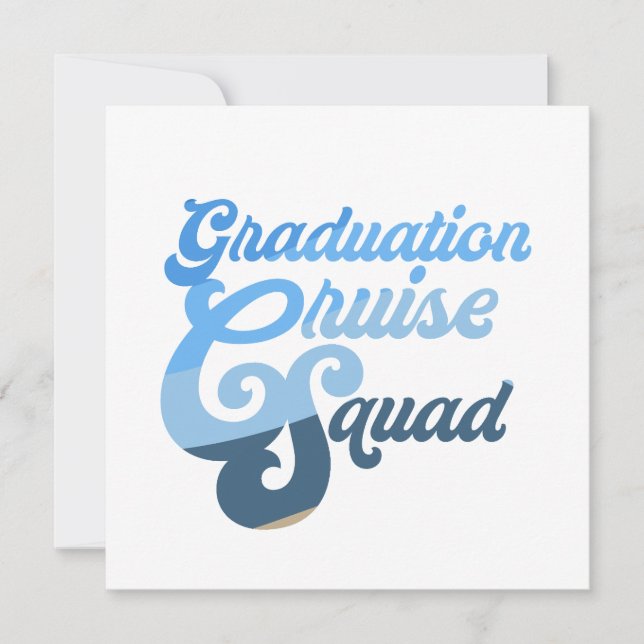 Invitación Escuadrón de crucero de graduación (Anverso)