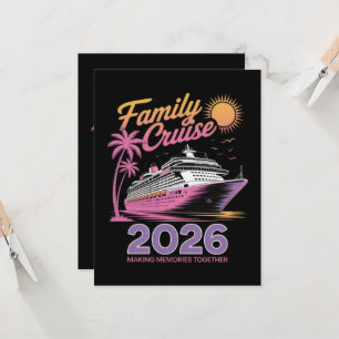Invitación Escuadrón de crucero familiar viaje coincidente de