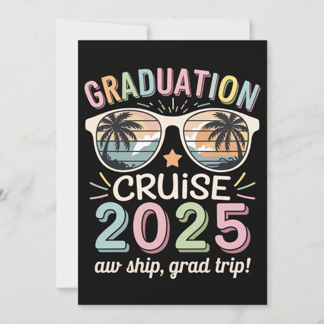 Invitación Escuadrón de crucero para graduados 2025 (Anverso)