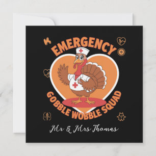 Invitación Escuadrón de Emergencia Gobble Wobble La Diversión