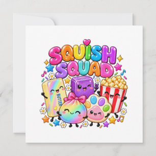 Invitación Escuadrón de Squish Viral Squishies Palomitas de M