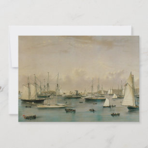 Invitación Escuadrón de yates en el puerto de Newport marítim