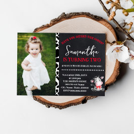 Invitación ¿Escuchaste el cumpleaños de la granja roja de vac