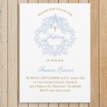 escudo azul niño bebé Bautismo