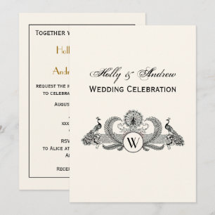 Invitación Escudo de Armas Cresta de Piña Heraldica Preppy