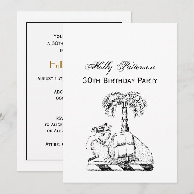 Invitación Escudo de Armas de Camello Heráldico Preppy de Pal (Anverso / Reverso)