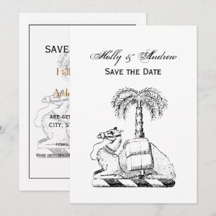 Invitación Escudo de Armas de Camello Heráldico Preppy de Pal
