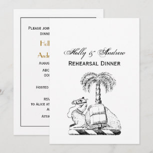 Invitación Escudo de Armas de Camello Heráldico Preppy Palma