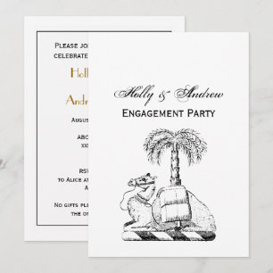 Invitación Escudo de Armas de Camello Heráldico Preppy Palma