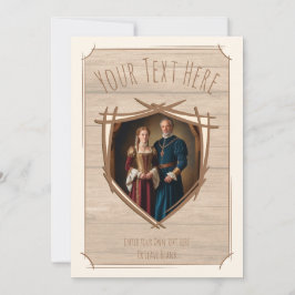 Invitación Escudo de armas de Knight