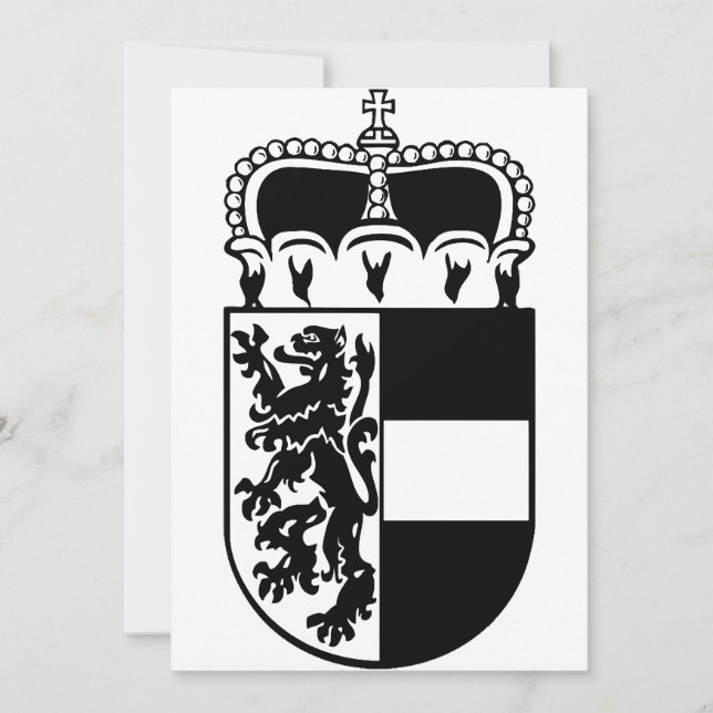 Invitación Escudo de armas de Salzburgo (Anverso)