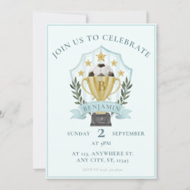 Invitación Escudo de fútbol