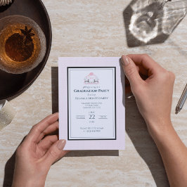 Invitación Escudo de Graduación en Monograma del Pato Mallard