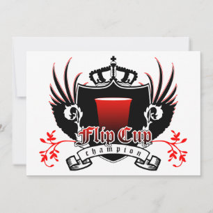 Invitación escudo real campeón de la copa flip