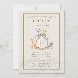 Invitación Escudo Safari