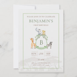 Invitación Escudo Safari