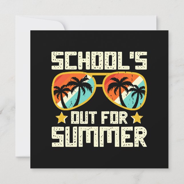 Invitación Escuela cerrada por verano (Reverso)