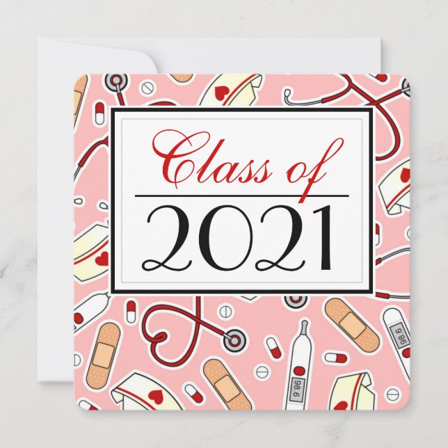 Invitación Escuela de Enfermería Cuta RN Plaza de Graduación  (Anverso)