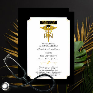 Invitación Escuela de Enfermería de Enfermería RN Graduación