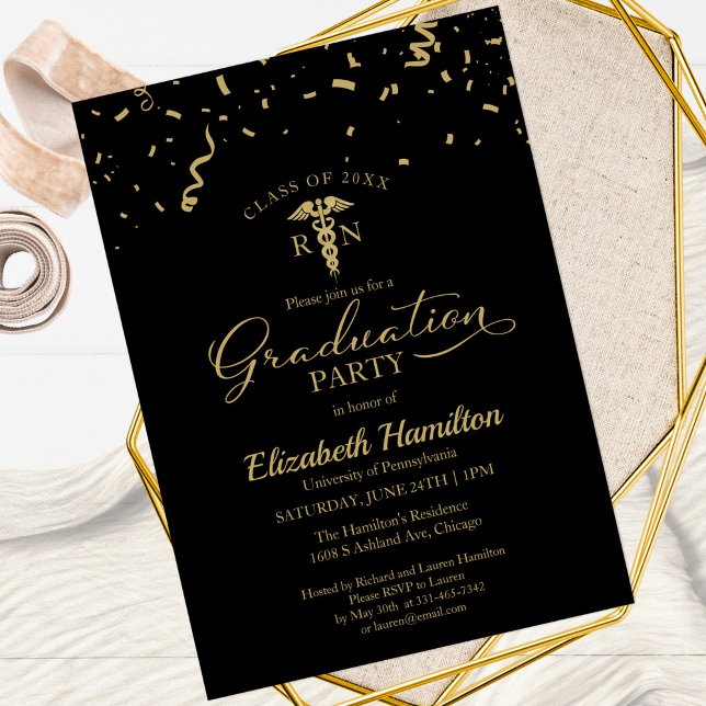 Invitación Escuela de Enfermería Médica Grad Fiesta Gold Conf (Subido por el creador)