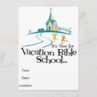 Invitación Escuela de la biblia de las vacaciones