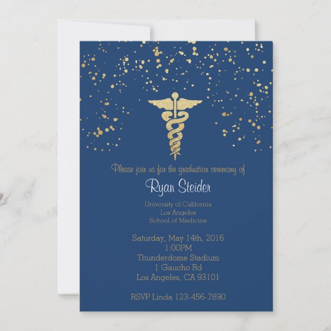 Invitación Escuela de Medicina - Armada (Anverso)