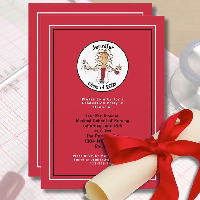 Invitación Escuela Médica de Graduación de Enfermería Red Mín (Subido por el creador)