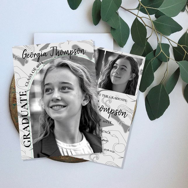 Invitación Escuela Secundaria de Fotografía en Blanco y Negro (Subido por el creador)