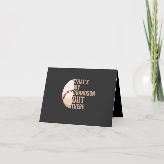 Invitación Ese es mi nieto ahí fuera Amante divertido del béi (Anverso)