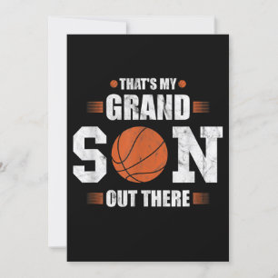 Invitación Ese es mi nieto jugando baloncesto regalo abuela