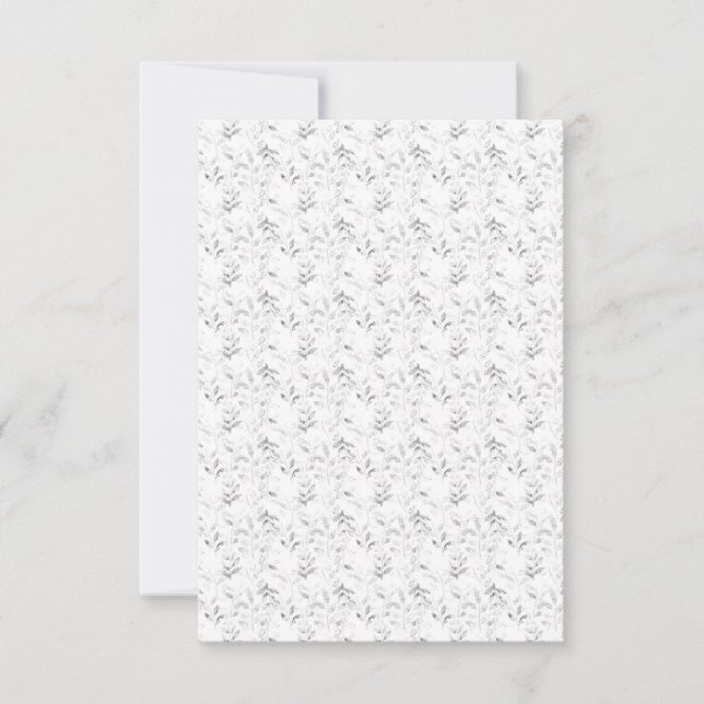 Invitación Esenciales de bodas elegantes | Verano y Año (Anverso)