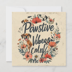 Invitación Eslogan de Dog Mom inspirado en vintage - Vibracio